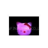 Promotional Holidays Gifts Hello Kitty Shaped PVC Color Change LED Flashing Keychain