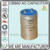 2014 Hot Sale Good Capacitance Stability CBB60 AC MOTOR CAPACITOR