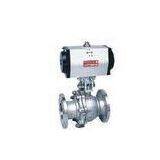 Anti-Fire Pneumatic Ball Valve / 600lb Carbon Steel Float Ball Valve For Air