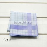 Purple line yarn dyed handkerchief