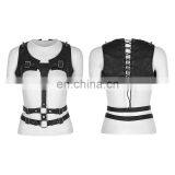 Punk Rave Gothic Black Chest Harness-top S-221 thumbnail-5