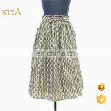 Women Fashion Popular Knee Length Animal Print A Line Round Skirt thumbnail-1