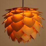 Pine Cone Shaped Wooden Pendant Lamp Light thumbnail-2