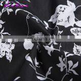 Wholesale Price Black and White Floral Korean Casual 2017 Women Floral Dress thumbnail-6