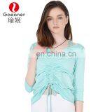 High Quality Cotton Spandex Women Fitness Running Wear Custom Sports Jogger t Shirt Wholesale Running Wear Yoga Wear thumbnail-3