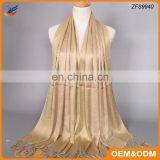 2018 Spring New Arrival Solid Color Print Scarf Hijab thumbnail-2