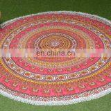 72 Inches Fancy Round Wedding Table Decoration Table Cover thumbnail-3