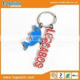 Cute Dolphin Mexico Los Cabos Custom Metal Enamel Keychain thumbnail-1