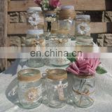 10 Pieces/ set Wedding Table Decorated Glass Jars Vases