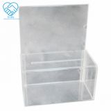 2019 clear drop front acrylic sneaker display box with magnets
