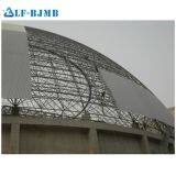 Prefabricated Long Span Galvanized Steel Space Frame Structure Coal Yard Storage Coal Storage Shed thumbnail-4