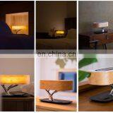 Home Wooden Smart Led Table Desk Lamp With Wifi Speaker, Wireless Charger thumbnail-4