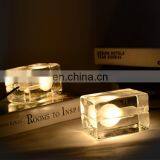 Modern Contemporary Hotel Bedroom Table Lamps With Glass Shades LED Ice Cube Table Lamp thumbnail-5