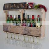 Custom Unfinished Vintage Wooden Wine Holder Rack,wood Wine Glass Racks thumbnail-3