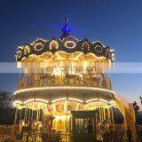 New Design 68 Seats Double Amusement Horse Ride For Sale Price thumbnail-3