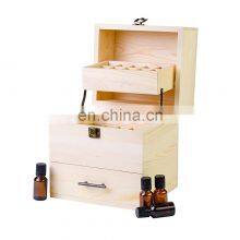 Simple Style 3 Layers Practical Wood Essential Oil Storage Box With Dividers thumbnail-3