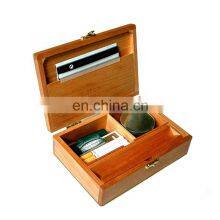 Factory Price Logo and Color Customizable Wooden Humidor Wooden Cigar Packaging Box thumbnail-4
