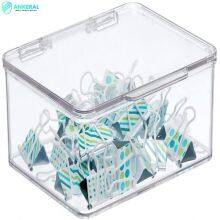 Best Acrylic Storage Box With Lid Holder for Note Pads, Gel Pens, Staples, Dry Erase Markers, Tape thumbnail-3