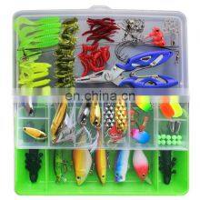 Amazon Customized Fishing Tackle Box Hard Soft Fishing Baits Accessories Hooks Swivels Fishing Lures Kit Combo