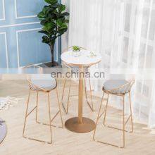 Outdoor bistro high bar table metal bar table and chair
