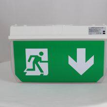 Double Sided Fire Safety Maintained 3W 3Hours Green Exit Sign Waterproof LED Emergency Exit Signal Light thumbnail-4