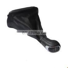 5/6 Speed Chrome & Leather Manual Gear Shift Knob Shifter Lever Handle Stick For Skoda Fabia 1 MKI 2000 -2008 thumbnail-2
