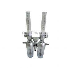 HG-IG Adult 0-15lpm Double Humidifier Oxygen Flowmeter With Ohmeda DIN BIS JIS ANFOR CIG Adapter