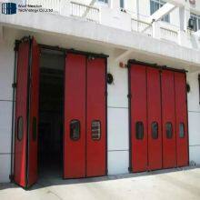 Automatic Horizontal Sliding Folding Insulated Aluminum Door Industrial thumbnail-3