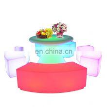 Big Size LED Cube Luminous Huel Bars Tables Battery Rechargeable Furniture Luminous Modern Led Bar Stools thumbnail-1