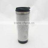 Double wall paper insert plastic travel mug/Stainless steel travel mug with paper insert