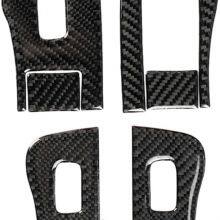 for Tesla Model-3 (2018-2020) Real Carbon Fibre Car Window Lift Switch Button thumbnail-2