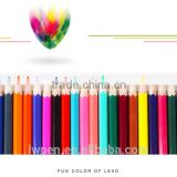 mini promotional color pencil set 20pcs rainbow color pencil