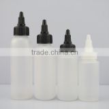 60ml glue plastic Ejuice bottle twist top cap/ glue dropper plastic bottle wholesale