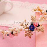 Hair Accessories Hair Jewelry Rhinestone Wedding Flowers Gold Plated Jewelry Wholesale Crowns thumbnail-2