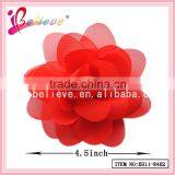 Newly Handmade Solid Fabric Ribbon Flower Hair Clip Korean Hair Accessories (XH11-8462) thumbnail-1