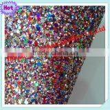 Fashion Multi Color Glitter Net Fabric ,glitter Fabric for Walls and Shoes