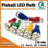 AC 12V 5050 8SMD T15 906 Pinball LED Bulb