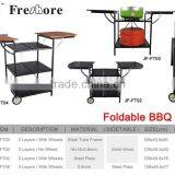 Outdoor Folding BBQ Trolley With Wheel thumbnail-2