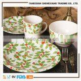 Hotsale 16pcs Hand Printed Stoneware Dinnerware Set thumbnail-4