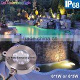 IP68 6W Embedded Stainless Steel Swimming Pool Led Underwater Light thumbnail-1