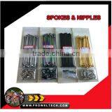 Colored Spokes and Nipples for Dirt Bikes