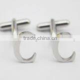 English Capital Letter ABCDE Stainless Steel Wholesale Cufflink For Men thumbnail-3