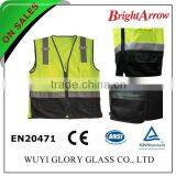 ENISO 20471 Standard Cheap Reflective Black Bicycle Safety Gilet thumbnail-1