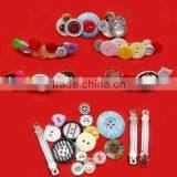 Button Hair Pick/Button/DIY Button/plastic Button thumbnail-1