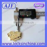 AJF 50MM Russia Style Wedding Heart Shape Lock thumbnail-6