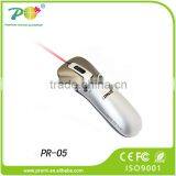 2.4 G wireless USB laser pointer beam mouse remote control for PPT presentation