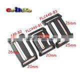 Plastic Multi-function Tri-Glide Slider Adjust Arched Buckle for Ourdoor Backpack Bags Webbing #FLC449-B1/B2/B3