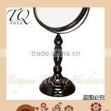 Desktop Magnifying Antique Nickel Mirror thumbnail-3