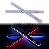 1 Pair Car LED Flash Door Sills Moving Scuff Plate Light Panel Front Door For Peugeot 2008 2014 2015 2016 thumbnail-1