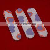 Cute Love Heart Printed Emery Nail File Double Side Triming Nail Disposable